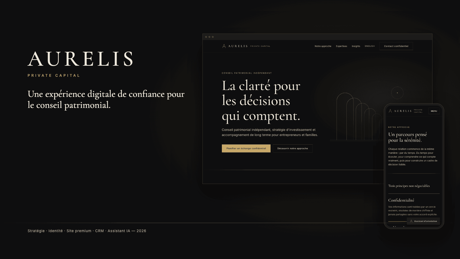 AURELIS Private Capital — couverture de l'étude de cas (démonstration interne CRELIVO)